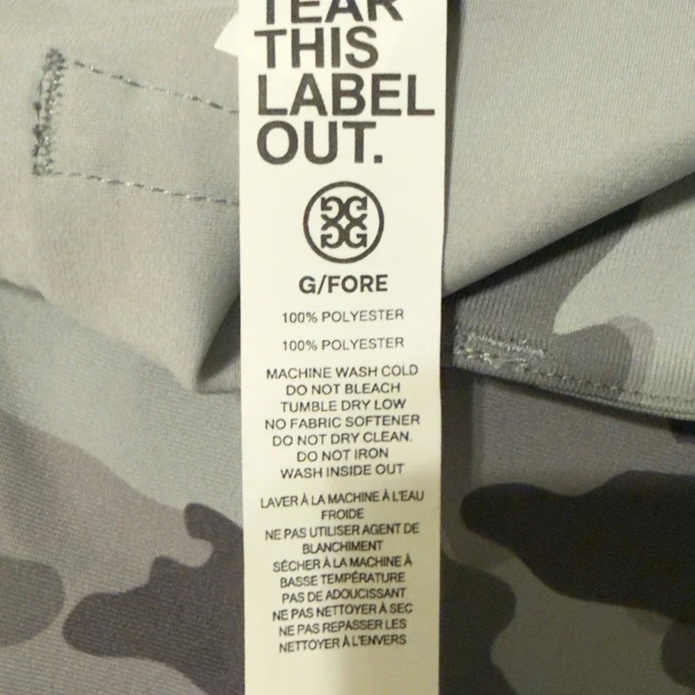 G/Fore Camo Golf Pants Men's Size 32/32‎ Green 5 Pocket Way Stretch